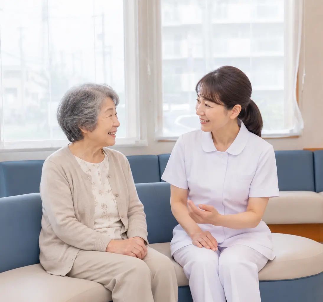 小さな不安について医師へ相談する患者